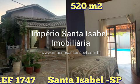 [Vende casa 520 M2 com piscina- centro Santa Isabel SP - REF: 1747]