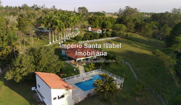 [Vende Chácara com 24.000m2- Piscina -Lago- Plano-Escritura -Alto Padrao-Santa Isabel SP REF 1988]