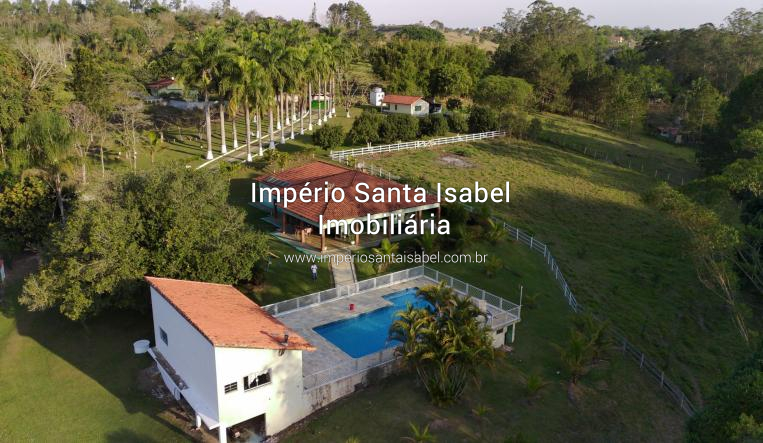 [Vende Chácara com 24.000m2- Piscina -Lago- Plano-Escritura -Alto Padrao-Santa Isabel SP REF 1988]