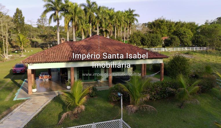 [Vende Chácara com 24.000m2- Piscina -Lago- Plano-Escritura -Alto Padrao-Santa Isabel SP REF 1988]