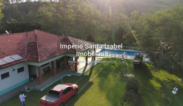 [Vende Chácara com 24.000m2- Piscina -Lago- Plano-Escritura -Alto Padrao-Santa Isabel SP REF 1988]