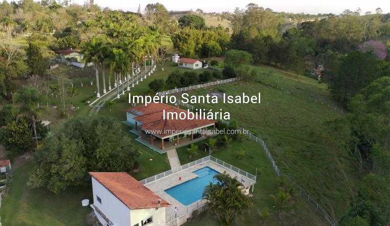 [Vende Chácara com 24.000m2- Piscina -Lago- Plano-Escritura -Alto Padrao-Santa Isabel SP REF 1988]