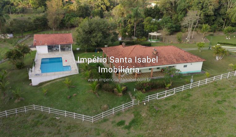 [Vende Chácara com 24.000m2- Piscina -Lago- Plano-Escritura -Alto Padrao-Santa Isabel SP REF 1988]