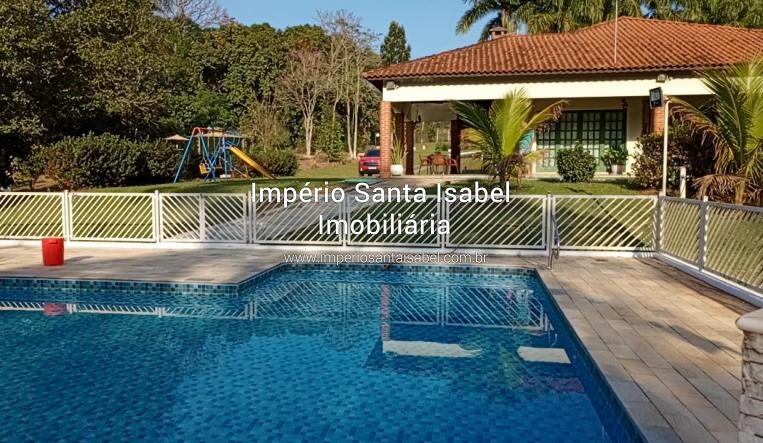 [Vende Chácara com 24.000m2- Piscina -Lago- Plano-Escritura -Alto Padrao-Santa Isabel SP REF 1988]